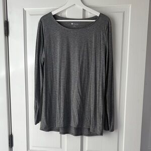 STYLUS Charcoal Long Sleeve Women's Top xl extra large